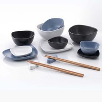 크라운포드 댄디 도자기 식기세트 홈세트 14p