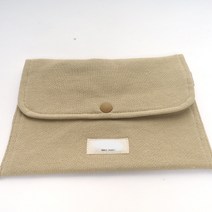 삼남뜨개실 쭈리파우치 코바늘 파우치 뜨개질 부자재, 쭈리 파우치, 07 베이지, 1개