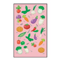 채소이야기 스티커SS-123(4매) /야채견출지/라벨/장식용스티커/스티커이야기/아트지/채소스티커