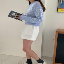 여자 스트라이프 아크릴 5컬러 긴팔 가을 니트