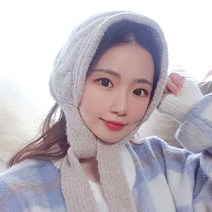 이코마켓 포근한 꽈배기 뜨개 겨울 방한 귀도리 남자 여성 귀돌이 귀덮개 모자 방한모자 겨울귀마개 니트귀도리