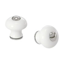 이케아 손잡이 화이트 30mm 2개입 905.345.93, 단일