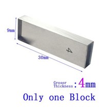 블록자 강철 블록 게이지 측정 사각형 1mm 2mm 3mm 4mm 5mm 6mm 7mm 8mm 9mm 스틸 스퀘어 10mm, Grade 3 Tv0.5uM
