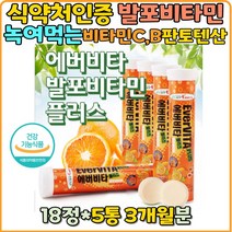 발포비타민 멀티비타민 녹여먹는 비타민B6 나이아신 판토텐산 비타민C 청소년 유아 영아 수험생 노인 상큼한 달콤한 오렌지 독일 액상 마시는 비타민 오렌지에이드 종합 코스트코 홈쇼핑 물에타는