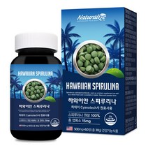 네추럴라이즈 하와이안 스피루리나 500mg 60정, 1개