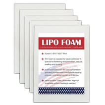 5팩 Lipo 폼 패드 수술 후 복근 보드 지방 흡입 수술용 평탄화 복부 압박 의류 리포 시트 20.3 x 27.9cm(8 11인치)