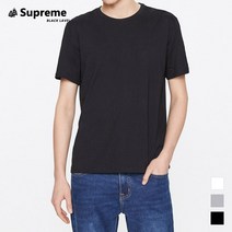 슈프림 시그니쳐 Supreme R넥 무지 라운드 반팔 티셔츠 (3color)