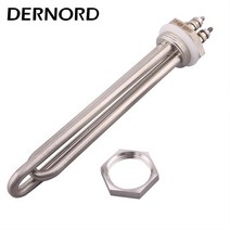 전기순간온수기 수도온수기 물데우기 전기온수기 DERNORD 침수 DC 히터 1 "BSP DN25 나사 스레드 태양, 02 Locknut_04 400w