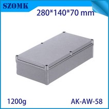 정션박스 분전함1개 IP 67 알루미늄 방수 케이스 전자 제품 밝은 회색 컬러 정션 박스 하우징, 한개옵션0