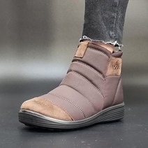 여성 경량 털 패딩부츠 4cm 겨울 신발 방한화 심플 앵클부츠 숏부츠