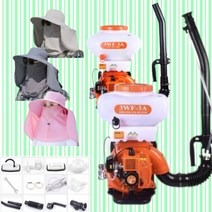 비료살포기 2행정 엔진 농약 분무기 동력 20L 물약 사료 충전식 안개분사 모자세트, 2행정 14L, 핑크, 1개