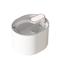 JL 고양이 강아지 반려동물 무소음 정수기 펫 물그릇, 화이트