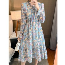 르엠마 카르치 하객룩 정장룩 모임룩 셔츠원피스 여자쉬폰 여성쉬폰 간절기원피스 긴팔원피스 롱원피스 여름원피스 프릴원피스 플라워원피스 봄원피스 쉬폰 원피스