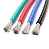 실리콘 케이블 전선 18 AWG, 빨강