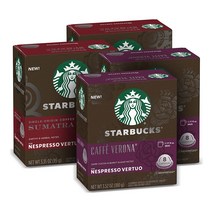 네스프레소 버츄오 스타벅스 캡슐 다크 로스트 버라이어티팩 8개 4팩 Starbucks Vertuo Capsules Dark Roast Variety Pack