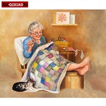 풀 스퀘어 라운드 다이아몬드 자수 그림 커플 초상화 크로스 스티치 세트 가족 장식 공예 선물 5D 판매, Square 90x110cm, QT117