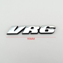 교체 골프 3 MKIII VR6 사이드 몰딩 트림 엠블럼 클립 스티커 자동차 로고, 02 vr6 adhesive