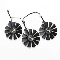 BestParts 새로운 그래픽 카드 쿨링 팬 ASUS Strix GTX980Ti/1070/R9390/RX480/580 T129215SU 87mm 4핀용