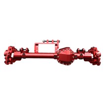 THE VEDO SHOP 축 RBX10 Ryft 1:10 RC 오프로드 차량 수정 차량 업그레이드 부품에 맞는 CNC 가공 액슬 하우징 쉘, 248mm, 알루미늄 합금, 프론트 레드
