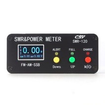 베이스앰프 일렉 기타앰프 단파 정재파 측정기 SWR 및 파워 미터 배터리 OLED FM, With button