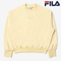 휠라 여성 로고 스웨트셔츠(바닐라) FS2POE1152F-VAA