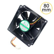 80MM 3P 고풍량 서버용 시스템 케이스 컴퓨터쿨러팬, 특가_상품선택_할인