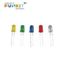 LED 3mm (흰색/노랑/파랑/빨강/초록), 파랑
