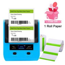 레이저 각인기 마킹기 미니 휴대용 열전 사 프린터 바코드 핸드 다기능 가격 라벨 스티커 메이커, DP30 1Roll 색상+영국 플러그