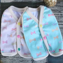 캔디팝 xs강아지옷2xl 똑딱이 조끼 봄옷 실내복, 민트