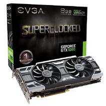 EVGA 지포스 GTX 1080 SC 게이밍 ACX 3.0 8기가바이트 GDDR5X 08G-P4-6183-KR, 리얼 부스트 클럭  1847 MHz