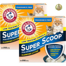 라이브잇 암앤해머 고양이 슈퍼스쿠프 클럼핑 언센티드 리터 무향, 16개, 9.07kg