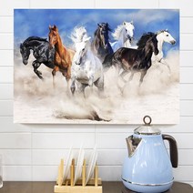 말 그림 팔마도 칠마도 그림 행운 캔버스 액자 사무실 활력 기운 행마도, 05.부귀 칠마도