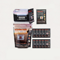 제이콘 바로쿡 발열 도시락 2인용(1200ml) 발열팩 12개 세트(50g 11개 80g1개), 1세트