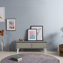 [히트디자인 OEM] 심플한 수납으로 깔끔한 정리 나만의 공간을 완성시켜주는_서랍형 거실장 1000, 연그레이,진그레이,오크화이트,화이트