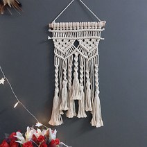 태피스트리 아시아 Z 위빙 라탄 숲 핸드메이드 드림캐처 펀텐트 장식 웨딩 민박 오프라인숍 개업 걸이용품 2562628596, LZ 990 9베이지컬러 25 *45