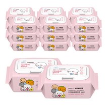 [익일출고] 강블리 디어베베 오리지널 물티슈 캡형 100매, 20팩, 1개