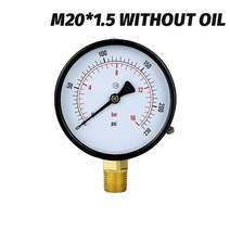 디지털 압력계 차압계 연료 공기 유압 테스터용 압력 게이지 스레드 링크 Zg1/2 1 1.6 2.5 4 6 600ba, 04 04_18 -1-3bar