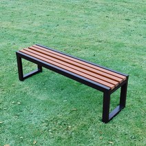 벤치 야외 의자 공원 정원 공원의자 야외벤치 방부 원목 스퀘어 농구장 레저, 길이 1.2m 40폭 45높이 호두나무