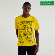 베네통 베네통 Keith haring point t-shirt 0F_3MI5J18A7_0T5