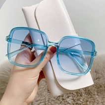 미딩 스퀘어 선글라스 그라데이션 선글라스 자외선 차단 선글라스