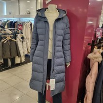 샤트렌 [백화점 인기상품] 슬림한 디자인으로 날씬해 보이고 니트 배색 포인트로 세련된 이미지 연출하기 좋은 데일리 구스다운 롱패딩 HCBWDW208