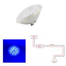 어항 가정용 수족관 조명 수영장 조명 스포트라이트 전구 수중 조명 따뜻한 화이트 쿨 화이트
