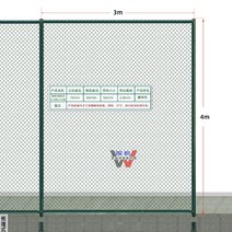축구장 농구장 운동장 펜스 풋살 울타리 학교 3m x 4m, B타입 운동장 펜스