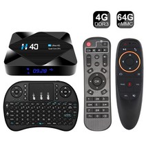 안드로이드티비 Android TV Box 안드로이드 tv 박스 10 2.4gamp 5.8g 블루투스 미디어 와이파이 h616 플레이어 6k 3d 비디오 4GB 32GB 유튜브, 나는 플러그, 64g 키 에어마우스