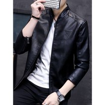 남자 가죽자켓 봄 캐쥬얼 재킷 남성용 바이커 가죽 자켓 가을 새로운 남성 패션 트렌드 장식 오토바이 코트