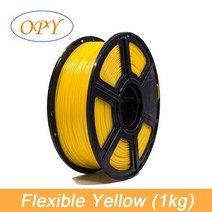 3d 프린터 재료 고무 프로파일 소재 롤 플렉스 3D 플라스틱 필라멘트 1.75 1-F- 75 Filament-Pla-1Kg, 09 Flexible Yellow 1kg