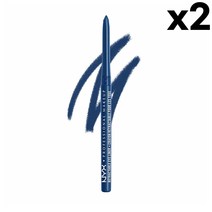 NYX Retractable Deep Blue 닉스 매카니컬 아이라이너 14 딥 블루 2팩, 1개, 기본