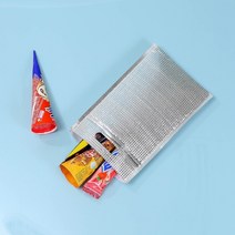 지퍼 손잡이 은박 보냉봉투 15P세트(20X30CM) 아이스백 선물 여행 음료수 차박 캠핑 쿨링백 보냉백 보온보냉
