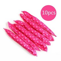 폼롤러 브레인 보우 10PC 매직 스폰지 베개 부드러운 헤어 롤러 유연한 폼 & 컬러 DIY 살롱 케어 스타, 02 10pcs Rose