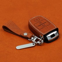 이지스오토랩 기아 올뉴 더뉴 모닝 어반 봉고3 레이 스마트 키홀더 키케이스 스마트키홀더, 스트랩각인추가, 리츠S K-01(카멜)